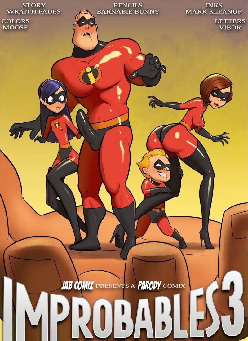 The Improbables porn comic cover by JABComix