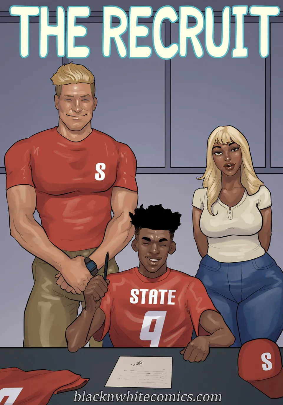 The Recruit [Blacknwhitecomics] porn comic cover by BlackNWhiteComics