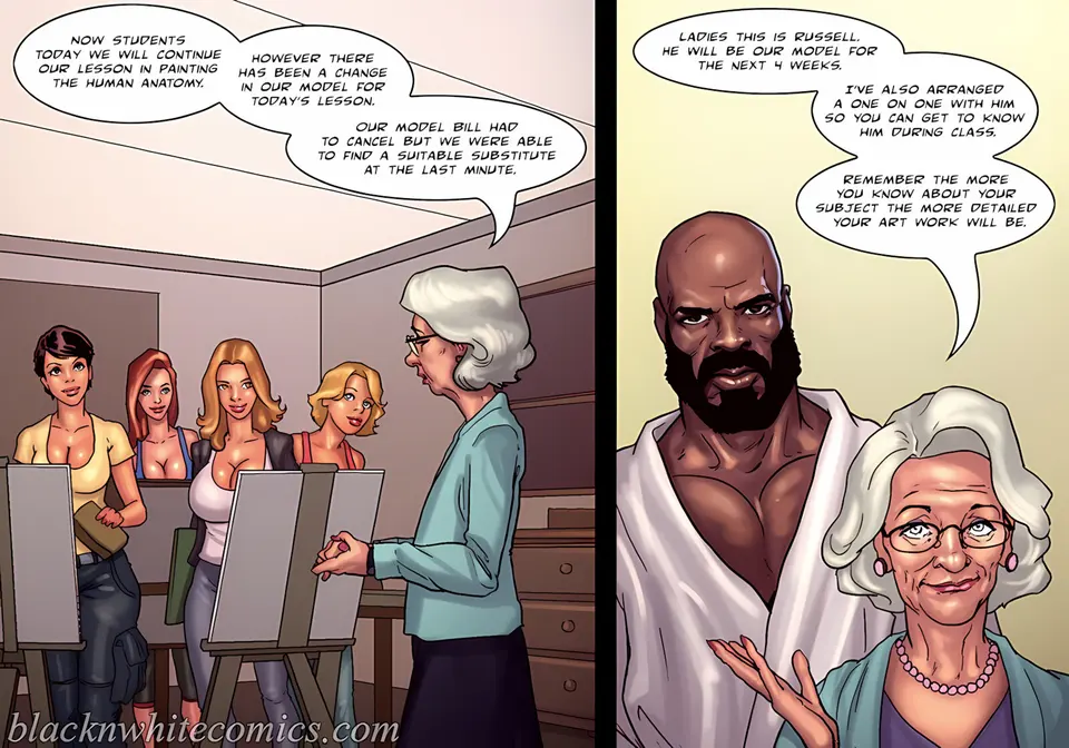 Art Class [BlackNWhiteComics] porn comic — Season 1, Chapter 1, page 2