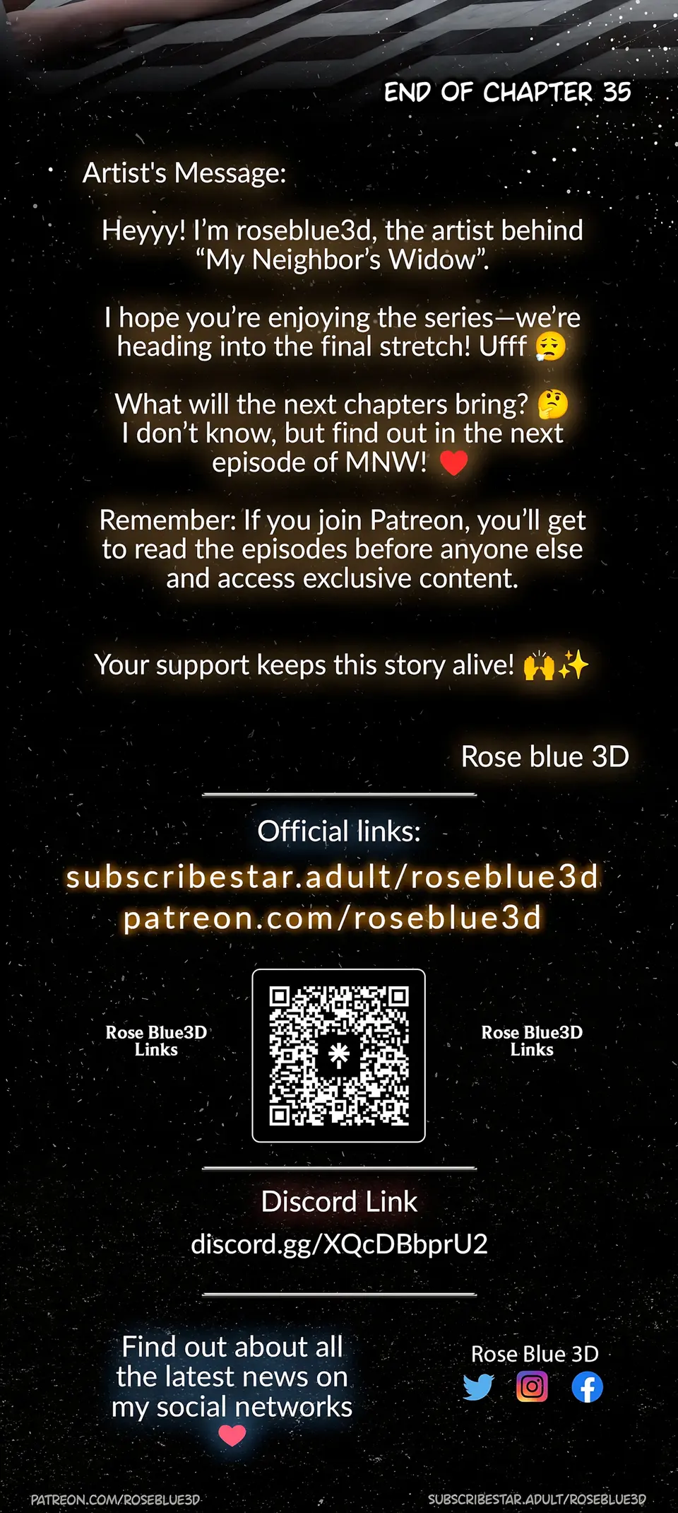 My Neighbor’s Widow 21-56 [RoseBlue3D] porn comic — Season 1, Chapter 18, page 64