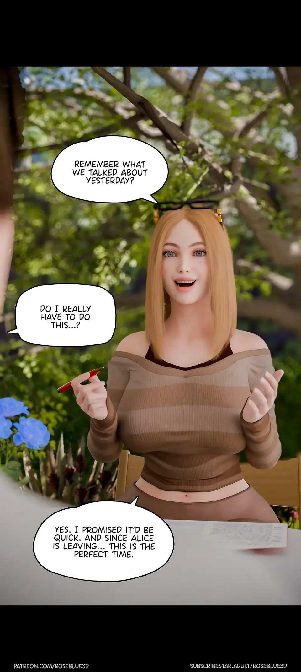 My Neighbor’s Widow 21-56 [RoseBlue3D] porn comic — Season 1, Chapter 23, page 88