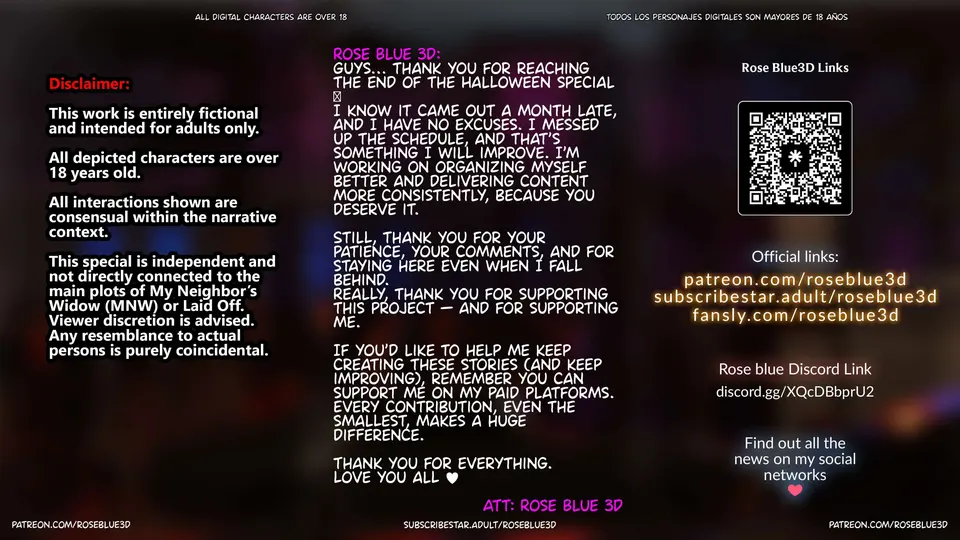 My Neighbor’s Widow 21-56 [RoseBlue3D] porn comic — Season 1, Chapter 32, page 86