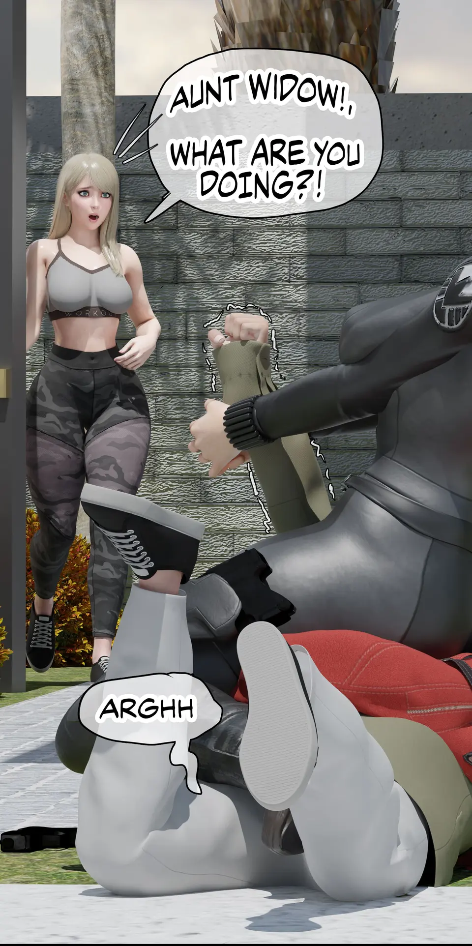 My Neighbor’s Widow [RoseBlue3D] porn comic — Season 1, Chapter 10, page 64