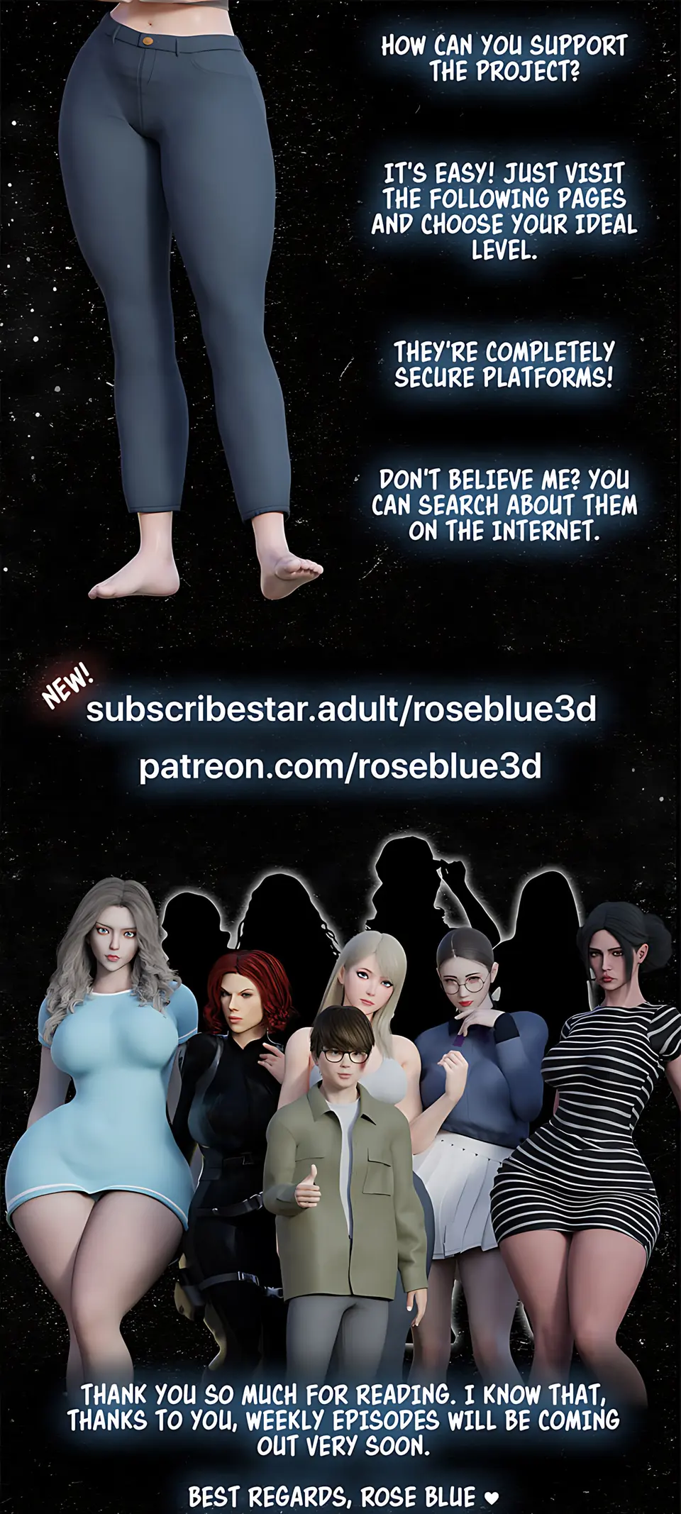 My Neighbor’s Widow [RoseBlue3D] porn comic — Season 1, Chapter 5, page 92