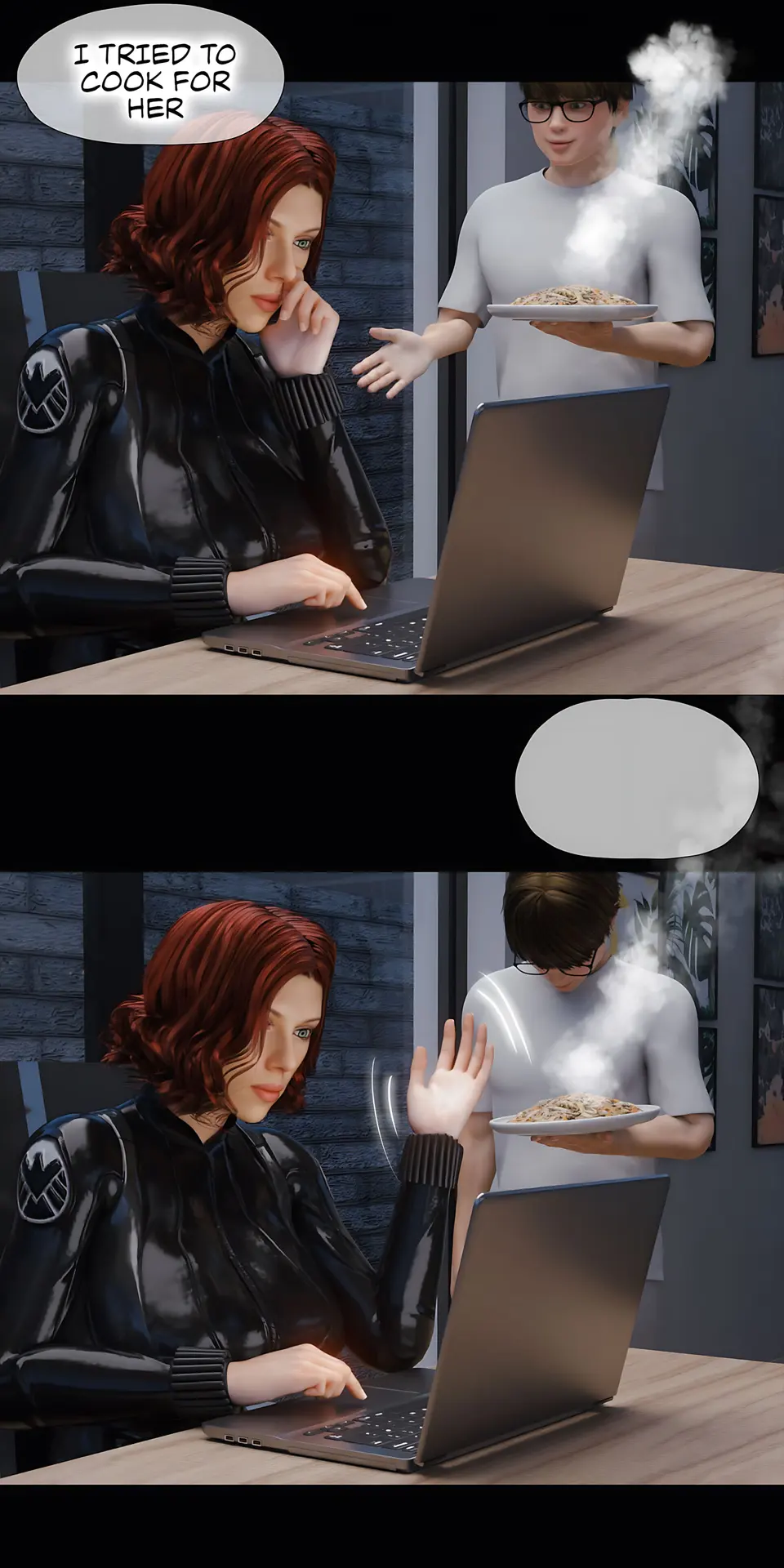 My Neighbor’s Widow [RoseBlue3D] porn comic — Season 1, Chapter 7, page 24
