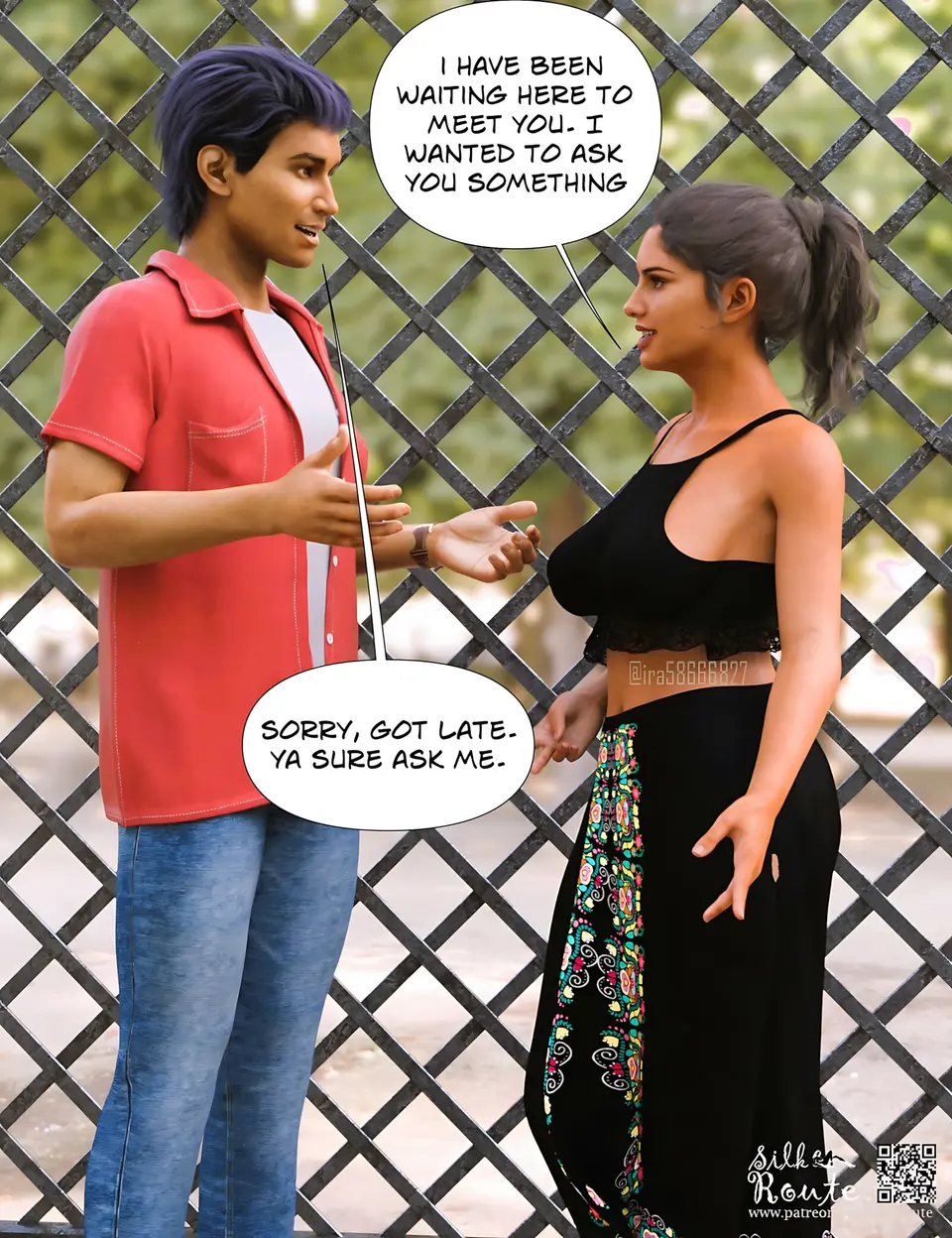 Silk Route – Mom & Me [Ira ram] porn comic — Season 1, Chapter 3, page 6