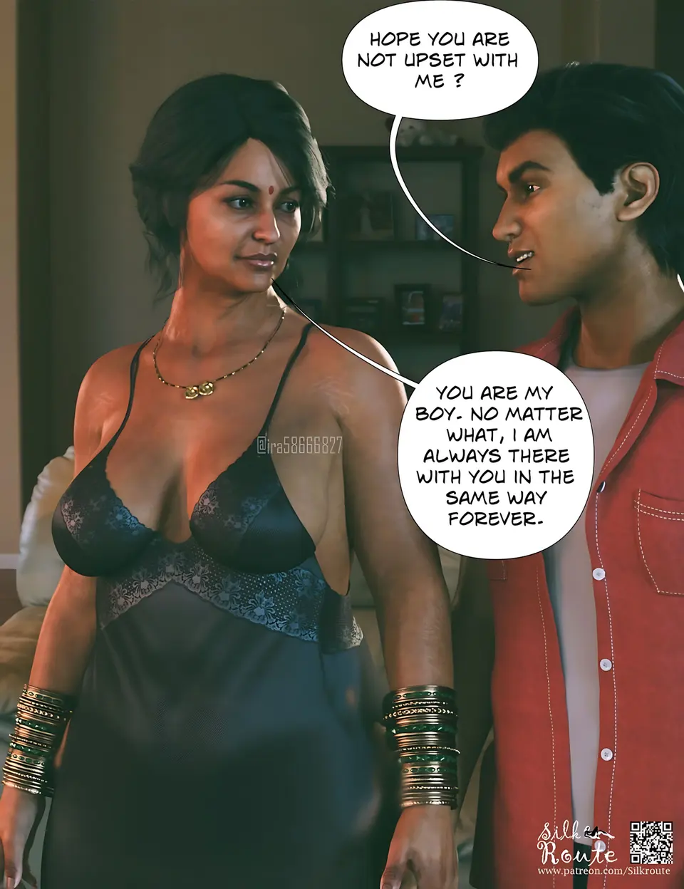 Silk Route – Mom & Me [Ira ram] porn comic — Season 1, Chapter 3, page 11