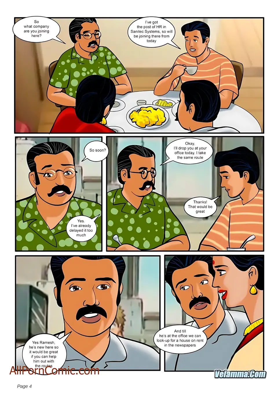 Velamma All Episodes Comics porn comic — Season 1, Chapter 9, page 4