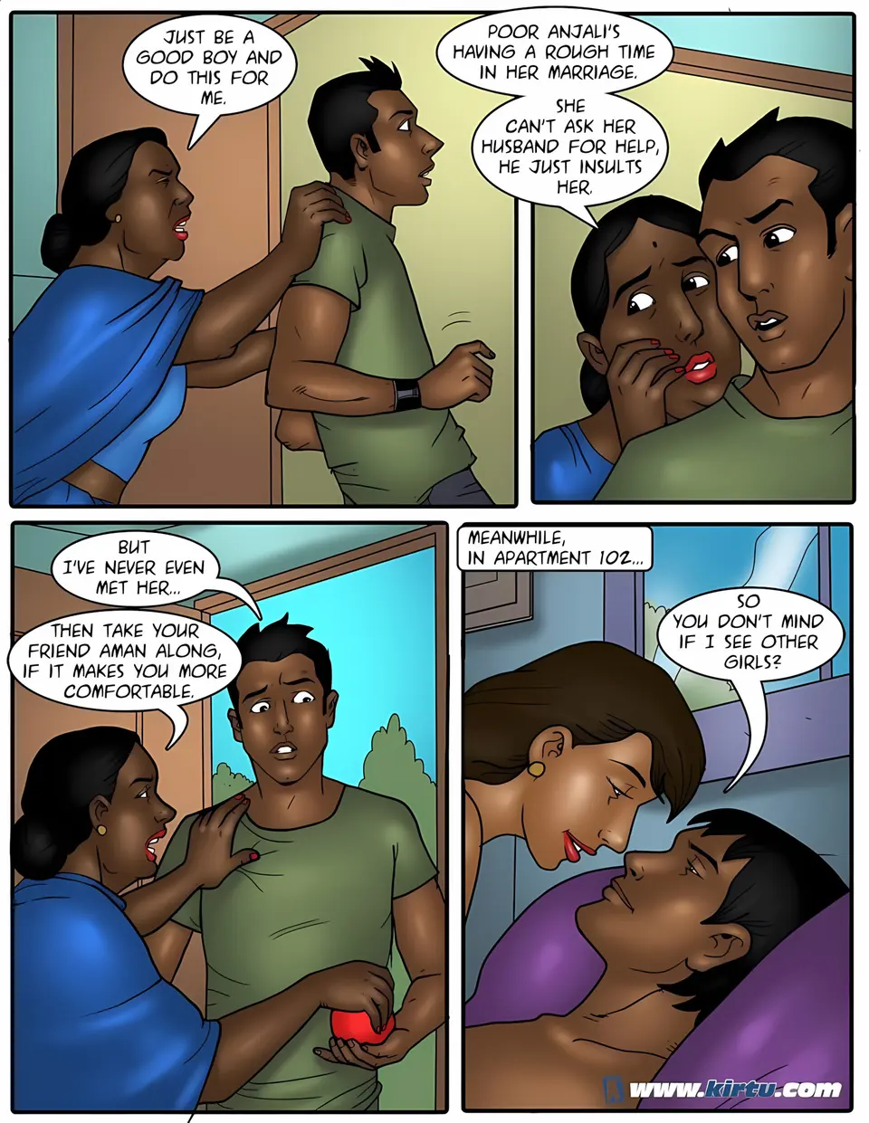 XXX Apartments 11-20 [Kirtu] porn comic — Season 1, Chapter 12, page 5