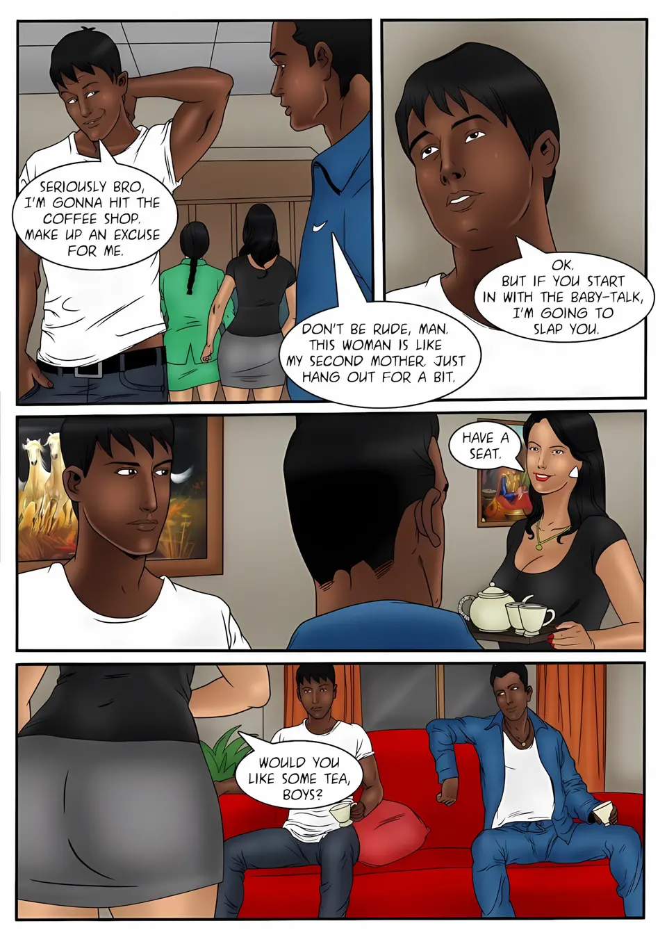 XXX Apartments 21-24 [Kirtu] porn comic — Season 1, Chapter 5, page 14