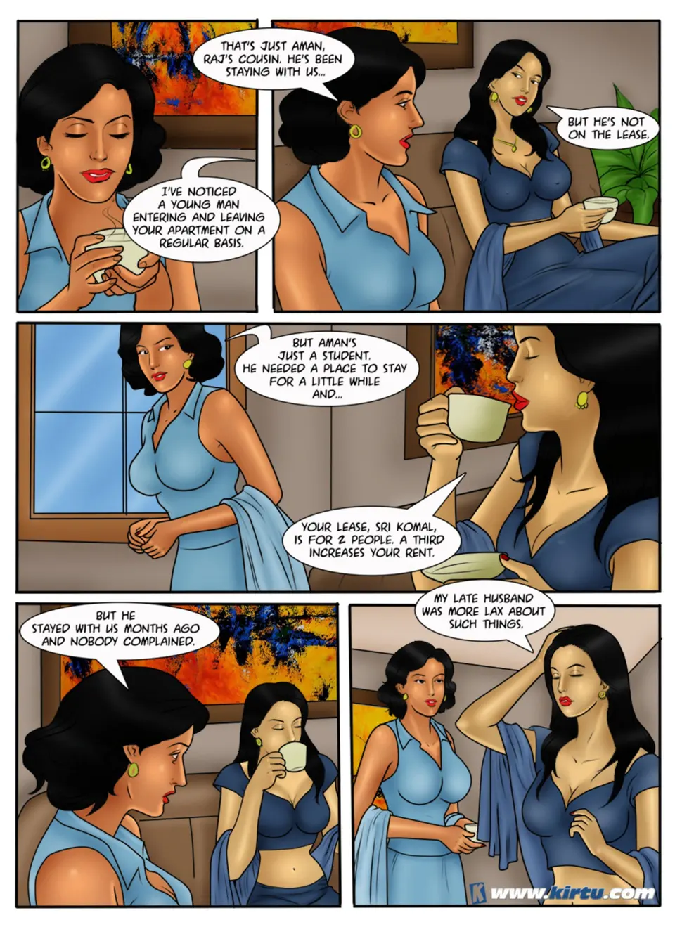 XXX Apartments 21-24 [Kirtu] porn comic — Season 1, Chapter 8, page 5